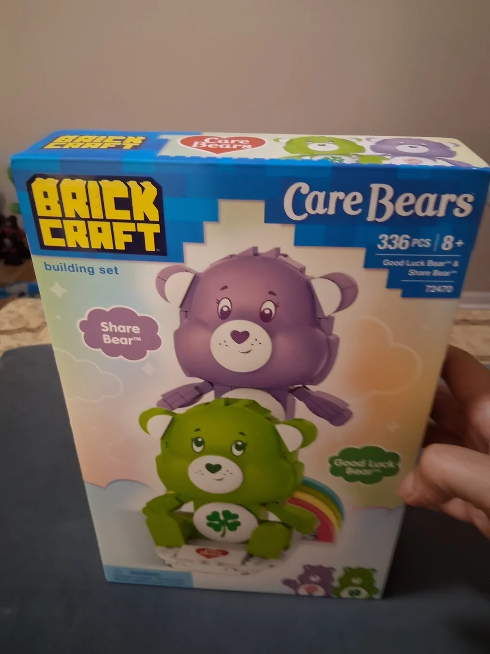 Care Bears BrickCraft Share Bear Purple & Good Luck Bear Green Building Set